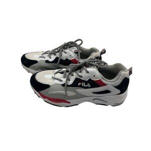 Fila Mens Running Shoes Size 7 Ray Tracer White Black Sneakers 3RM00588-102